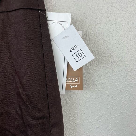 NWT Tribella Womens Brown Dress Slacks Size 10 - Picture 8 of 8